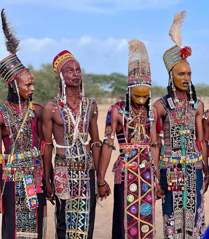 Lễ hội Gerewol – Niger ở châu Phi. Ảnh: footloosefemme