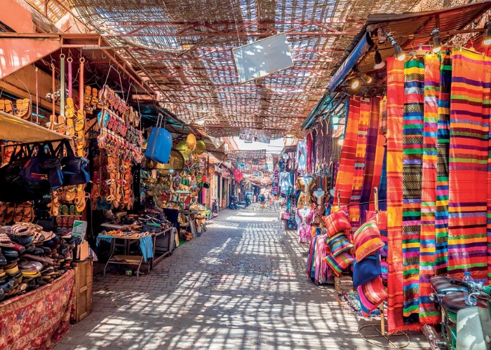 Chợ Souk ở Morocco. Ảnh: Elle.vn