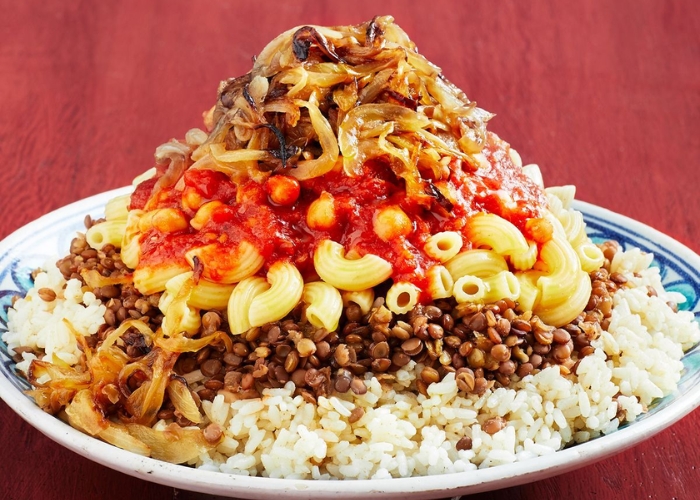 Koshari món ăn phổ biến nhất tại Ai Cập. Ảnh: Taste