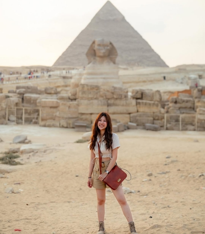 Kiến trúc độc đáo của Kim tự tháp Giza. Ảnh: fferrarii