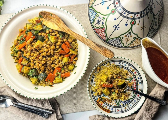 Couscous Tunisia món ăn truyền thống phổ biến nhất của Tunisia. Ảnh: Rana's Recipe