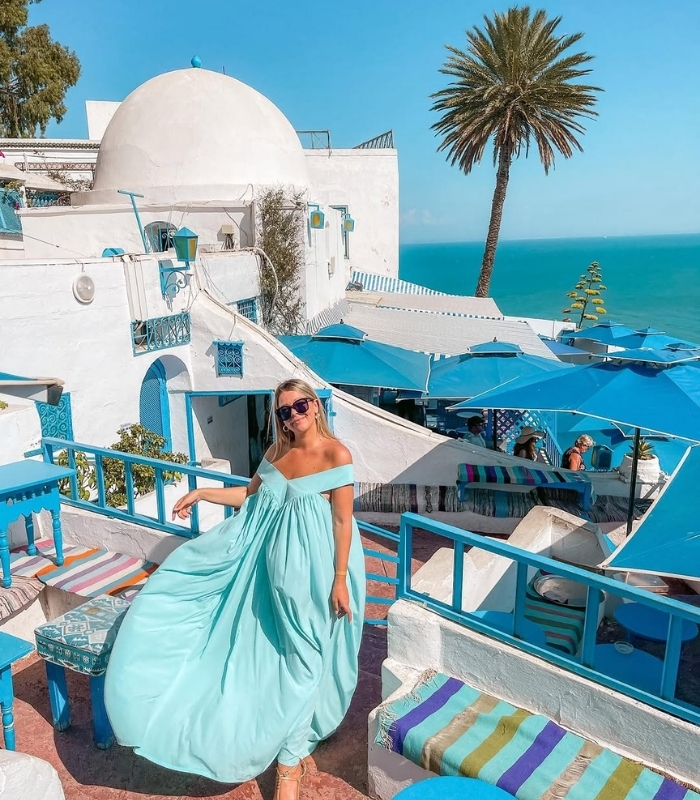 Làng biển Sidi Bou Said. Ảnh: naida.ajanovic