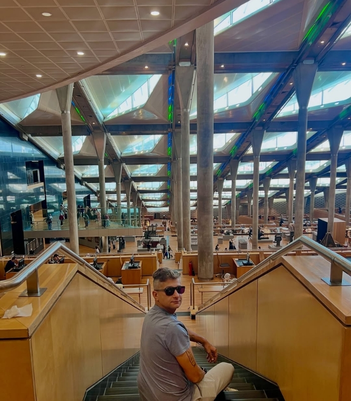 Thư viện Bibliotheca Alexandrina. Ảnh: horusviagens