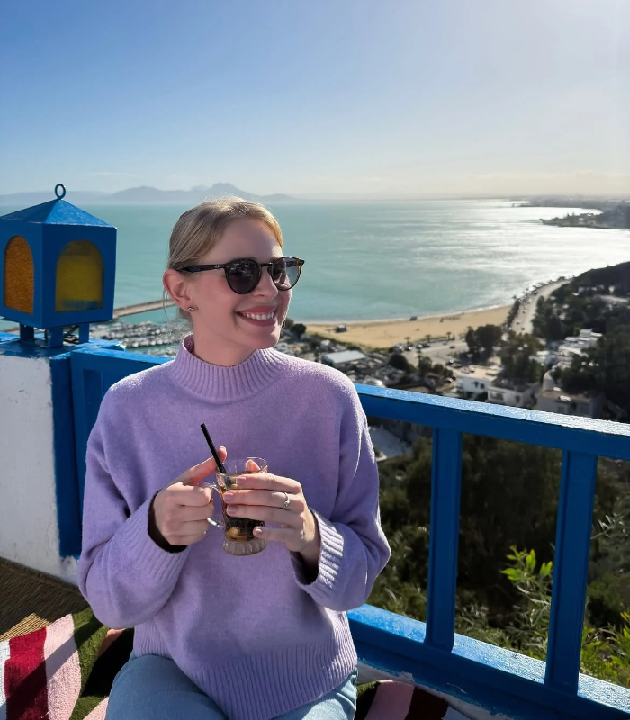 Làng Sidi Bou Said. Ảnh: nora.vko